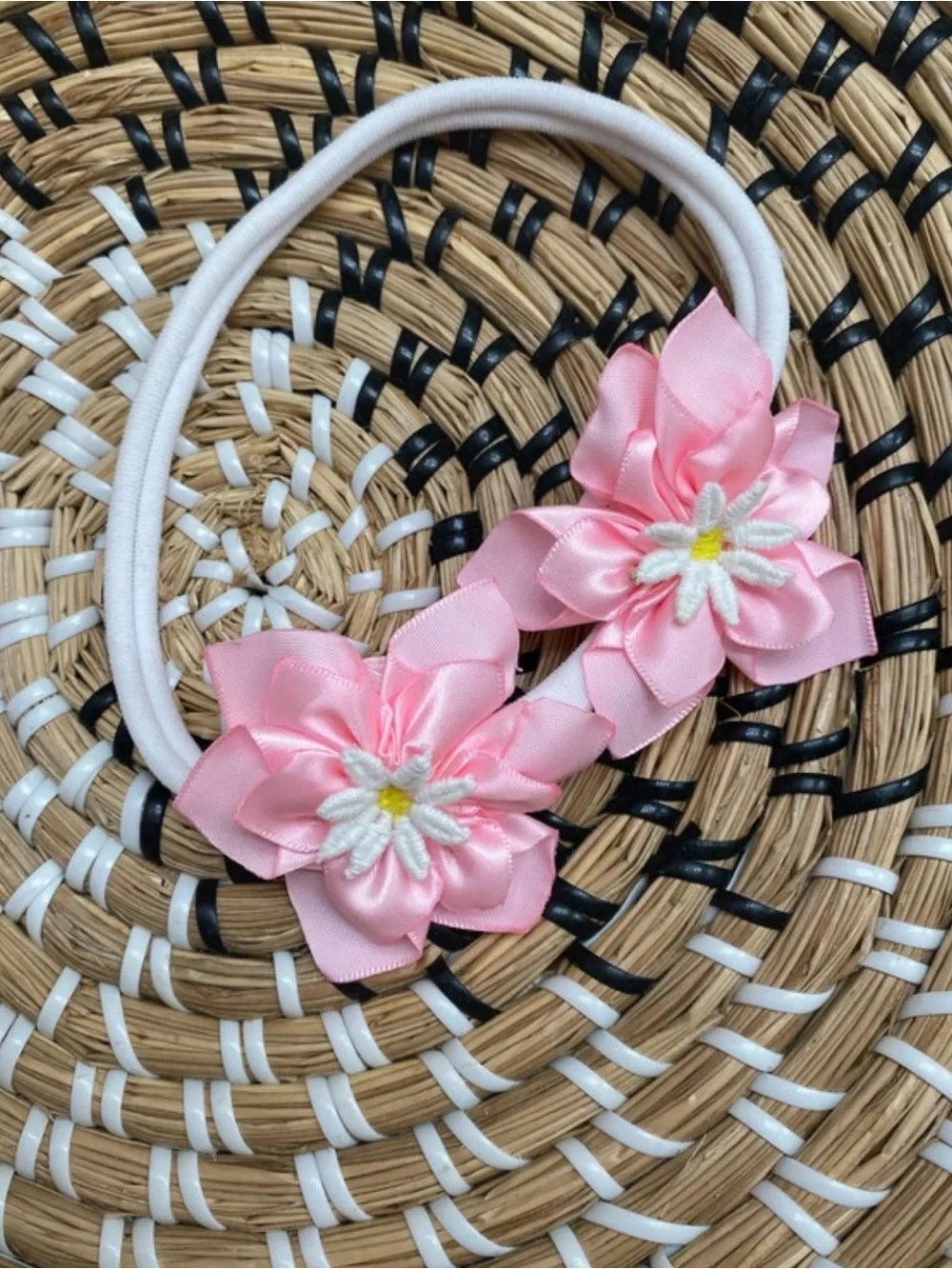 Handcrafted Set of 3 Elastic Baby Hair Bands